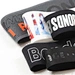 Custom silicone printed elastic band with color name logos, designed for enhanced brand visibility on sports garments and accessories.
